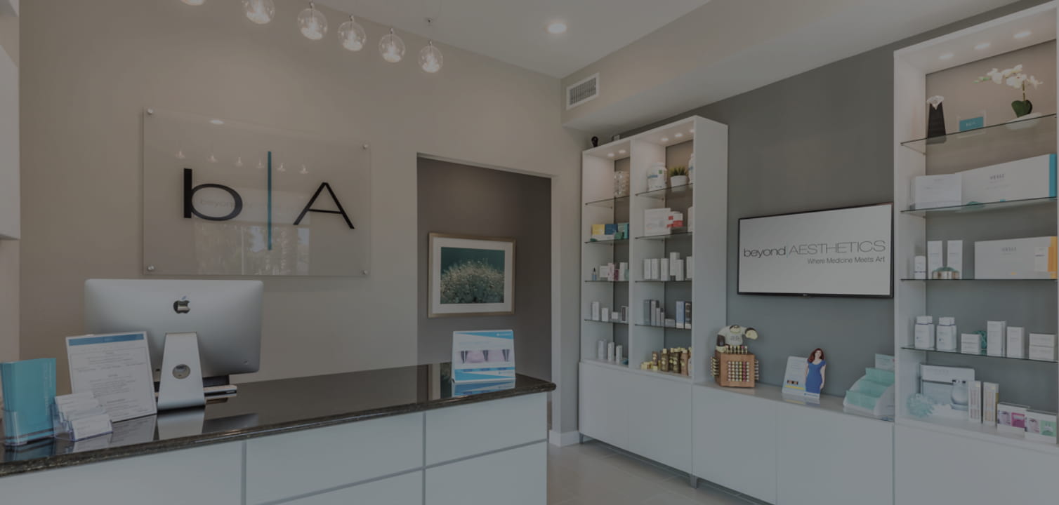 Picture of the beautiful, clean lobby at Beyond Aesthetics