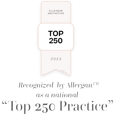 Top 250 Allergan provider badge